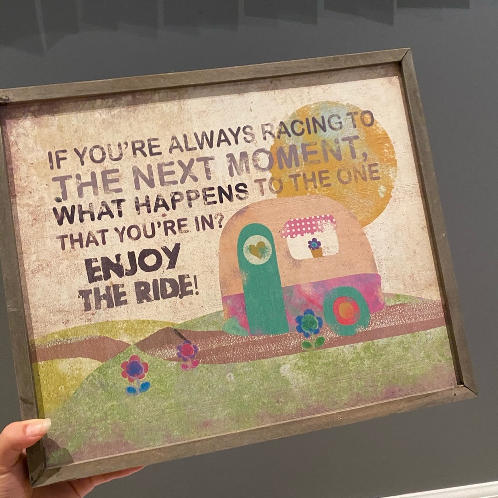 Wooden quote board